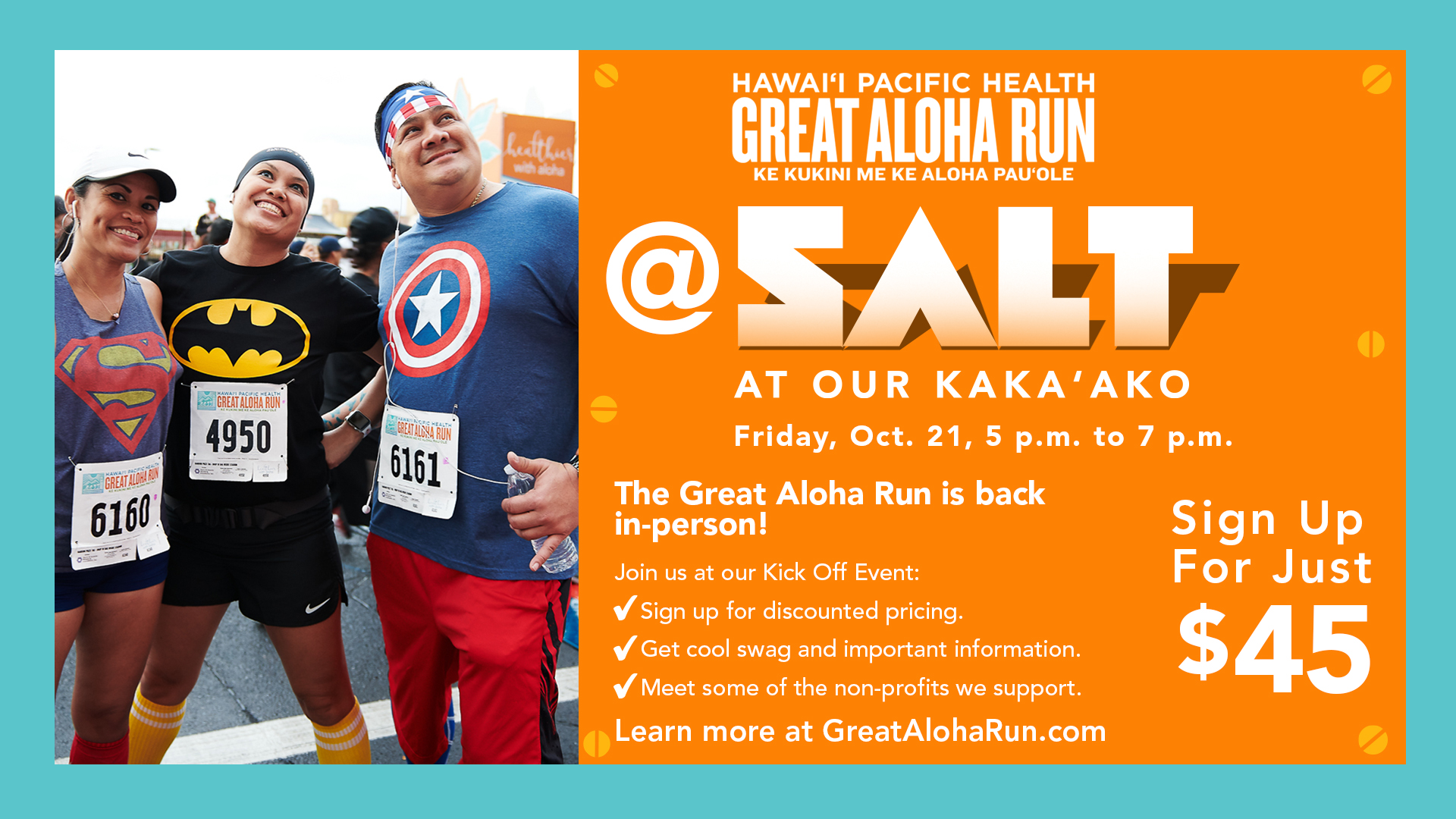 2023 Great Aloha Run Kick-off at SALT at Our Kakaako - Great Aloha Run