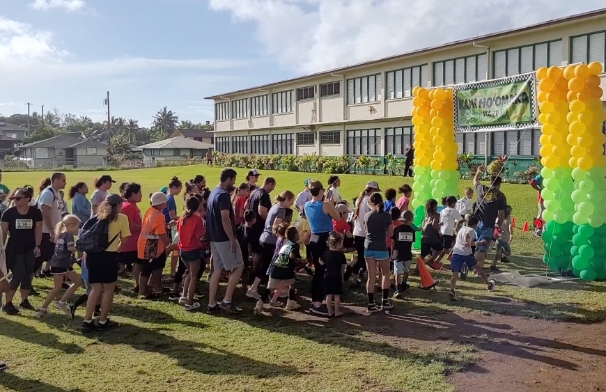 Hauula Elementary School Embraces Health and Wellness, Holds Its Own Keiki Great Aloha Run